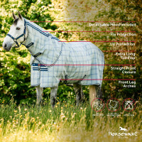 Cubrecuello anti-moscas Horseware Newmarket Marine witney Azul marino Cubrecuello anti-moscas Horseware Newmarket Marine witney Azul marino
