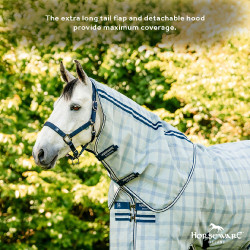 Cubrecuello anti-moscas Horseware Newmarket Marine witney Azul marino