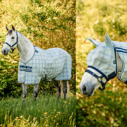 Cubrecuello anti-moscas Horseware Newmarket Marine witney Azul marino