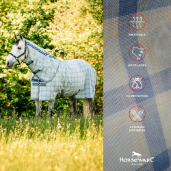 Cubrecuello anti-moscas Horseware Newmarket Marine witney Azul marino