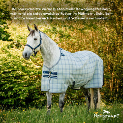 Cubrecuello anti-moscas Horseware Newmarket Marine witney Azul marino