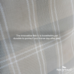 Cubrecuello anti-moscas Horseware Newmarket Carbón de leña Witney Gris