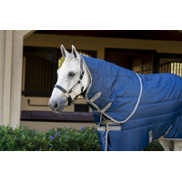 Cubrecuellos de cuadra Horseware Amigo Ripstop Insulator 100g Marino / gris titanio Azul marino