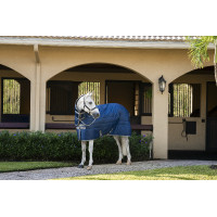 Cubrecuellos de cuadra Horseware Amigo Ripstop Insulator 200g Marino / gris titanio Azul marino