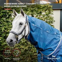 Cubrecuello Horseware Ionic Therapy Mesh Cooler Bleu imperial / argent /Marine Azul