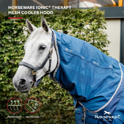 Cubrecuello Horseware Ionic Therapy Mesh Cooler Bleu imperial / argent /Marine Azul