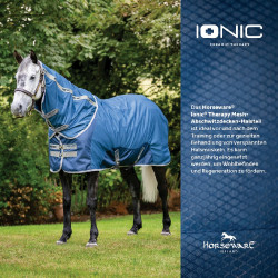 Cubrecuello Horseware Ionic Therapy Mesh Cooler Bleu imperial / argent /Marine Azul