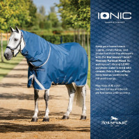 Cuello para manta Horseware Ionic Therapy Turnout 0g Bleu imperial / argent /Marine Azul
