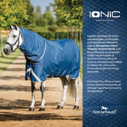 Cuello para manta Horseware Ionic Therapy Turnout 0g Bleu imperial / argent /Marine Azul
