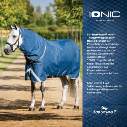 Cuello para manta Horseware Ionic Therapy Turnout 0g Bleu imperial / argent /Marine Azul