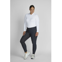 Pantalón Pikeur Laure mujer full grip talle media 3006 Sombra oscura Gris