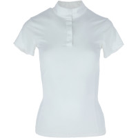 Polo de competición Covalliero mujer Blanco