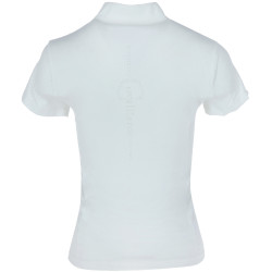 Polo de competición Covalliero mujer Blanco