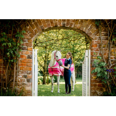 Cabezada y ramal Horseware Newmarket Rose witney Rosa