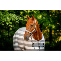 Cabezada y ramal Horseware Newmarket Carbón de leña Witney Gris