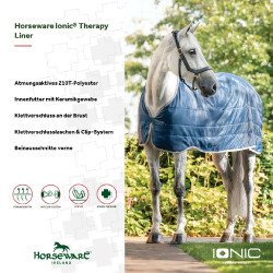 Forro Horseware Ionic Therapy 50g Bleu imperial / argent /Marine Azul Forro Horseware Ionic Therapy 50g Bleu imperial / argent /Marine Azul