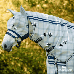 Máscaras anti-moscas Horseware Newmarket Marine witney Azul marino