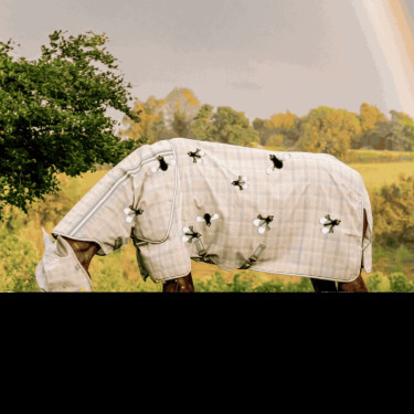 Máscaras anti-moscas Horseware Newmarket Carbón de leña Witney Gris