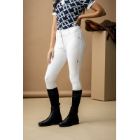 Pantalón Horseware AA Aria con parches en las rodillas y cintura de altura media Blanco