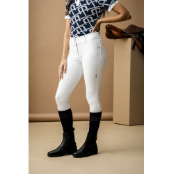 Pantalón Horseware AA Aria con parches en las rodillas y cintura de altura media Blanco