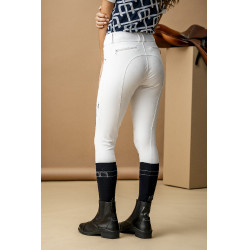 Pantalón Horseware AA Aria con parches en las rodillas y cintura de altura media Blanco