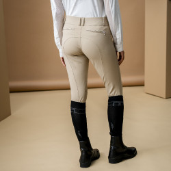 Pantalón Horseware AA Aria con parches en las rodillas y cintura de altura media Beige Pantalón Horseware AA Aria con parches en las rodillas y cintura de altura media Beige