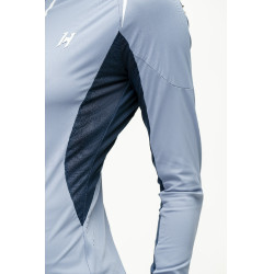 Polo 1/4 cremallera Horseware Stamina de manga larga Azul Polo 1/4 cremallera Horseware Stamina de manga larga Azul