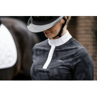 Polo de concurso Horseware AA Alcina de manga larga Carbón vegetal Gris Polo de concurso Horseware AA Alcina de manga larga Carbón vegetal Gris