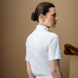 Polo de concurso Horseware AA Elena de manga corta Blanco Polo de concurso Horseware AA Elena de manga corta Blanco