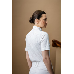 Polo de concurso Horseware AA Elena de manga corta Blanco Polo de concurso Horseware AA Elena de manga corta Blanco