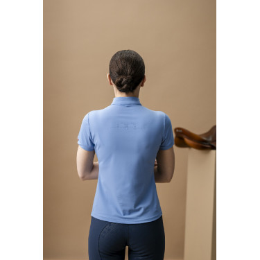 Polo Horseware AA Tech Quarter Gia Azul siciliano