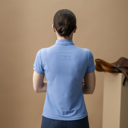 Polo Horseware AA Tech Quarter Gia Azul siciliano