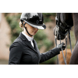 Chaqueta de concurso Horseware AA Platinium Motion Flex Pro Negro Chaqueta de concurso Horseware AA Platinium Motion Flex Pro Negro
