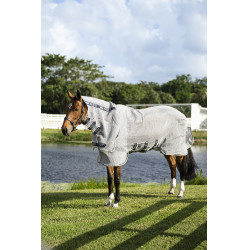 Camisa antimoscas Horseware Rambo Protector Integrada Plata / marino Camisa antimoscas Horseware Rambo Protector Integrada Plata / marino