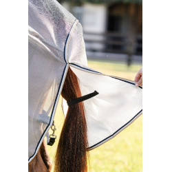 Camisa antimoscas Horseware Rambo Protector Integrada Plata / marino Camisa antimoscas Horseware Rambo Protector Integrada Plata / marino