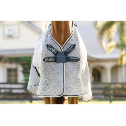 Camisa antimoscas Horseware Rambo Protector Fieldsafe Plata / marino Camisa antimoscas Horseware Rambo Protector Fieldsafe Plata / marino