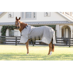 Camisa antimoscas Horseware Rambo Protector Fieldsafe Plata / marino Camisa antimoscas Horseware Rambo Protector Fieldsafe Plata / marino