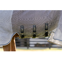 Camisa antimoscas Horseware Rambo Protector Fieldsafe Plata / marino Camisa antimoscas Horseware Rambo Protector Fieldsafe Plata / marino