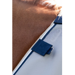 Camisa antimoscas Horseware Rambo Protector Fieldsafe Plata / marino Camisa antimoscas Horseware Rambo Protector Fieldsafe Plata / marino