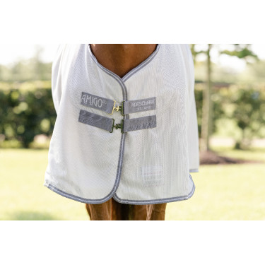 Manta antimoscas Horseware Amigo Bug Rug Plata / gris titanio / plata Manta antimoscas Horseware Amigo Bug Rug Plata / gris titanio / plata