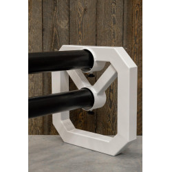 Cavaletti de aluminio Square Grooming Deluxe por Kentucky por 2 Blanco