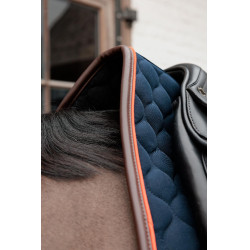 Manta de montar Kentucky Onion quilt Leather Neon Marino Azul marino