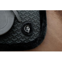 Manta de montar Kentucky Plaited borreguillo sintético Negro Manta de montar Kentucky Plaited borreguillo sintético Negro