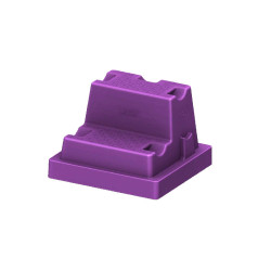 Escalera Easy Step La Gée 2 escalones Púrpura Violeta