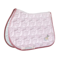Manta de montar Kentucky Unicornio con purpurina Rosa pálido