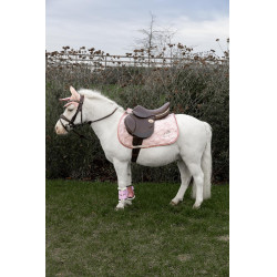 Manta de montar Kentucky Unicornio con purpurina Rosa pálido