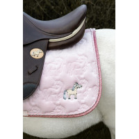 Manta de montar Kentucky Unicornio con purpurina Rosa pálido