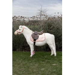 Manta de montar Kentucky Unicornio con purpurina Rosa pálido