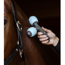 Rodillos de masaje dobles Waldhausen Health + Care Azul