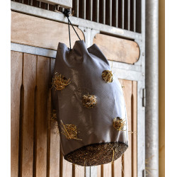 Bolsa para heno Waldhausen con fondo de malla Gris